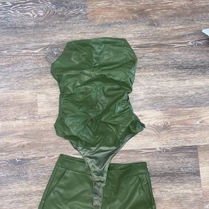 Leather Two Piece Set